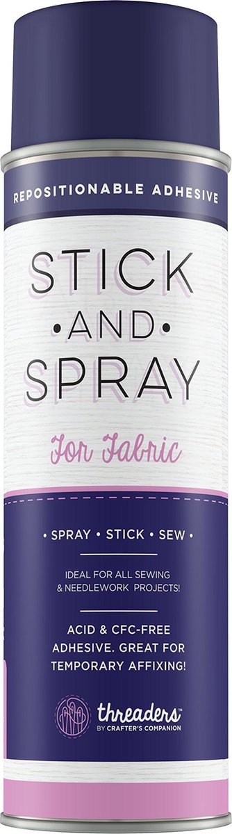 Stick & stay, verplaatsbare lijm fabric, Crafters Companion